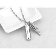 Silver Cylinder with wing